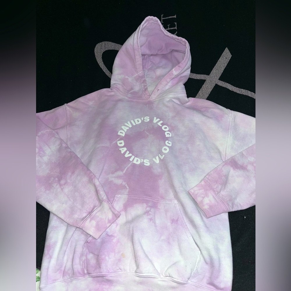 Purple tie dye hoodie size medium